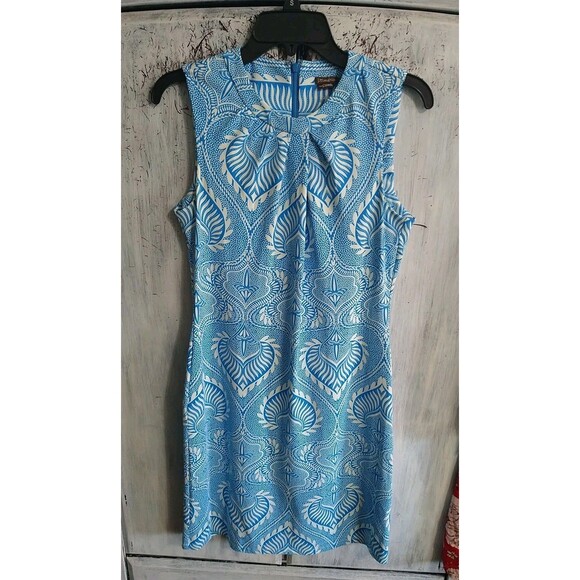 J. McLaughlin Sleeveless Floral Knee Length Dress Sm Boho Beachy Cottage Core - Picture 1 of 10